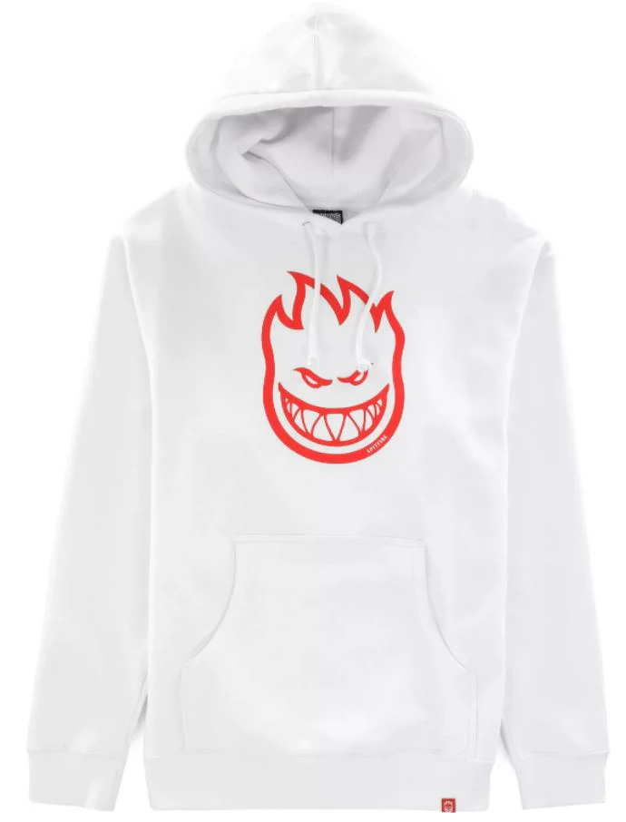 Spitfire BigHead White with Red Hoodie