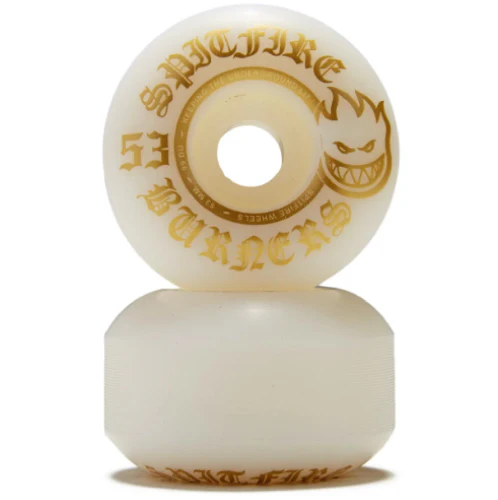 Spitfire Burners Wheels White/Gold 53MM 99D - Image 3