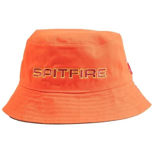 Spitfire Classic 87' Bighead Reversible Bucket Hat - Grey/Orange - Image 2