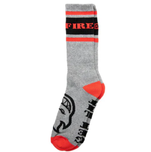Spitfire Classic '87 Crew Socks - Heather/Black/Red
