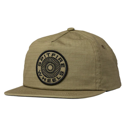 Spitfire Classic '87 Swirl Patch Snapback Hat - Tan