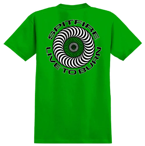 Spitfire Classic Live to Burn Tee - Kelly Green