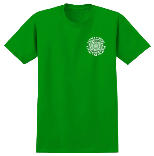 Spitfire Classic Live to Burn Tee - Kelly Green - Image 3