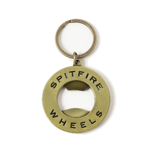 Spitfire Classic Swirl Bottle Opener Keychain - Brass - Image 2