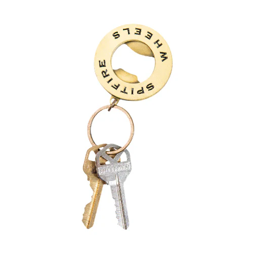 Spitfire Classic Swirl Bottle Opener Keychain - Brass - Image 5