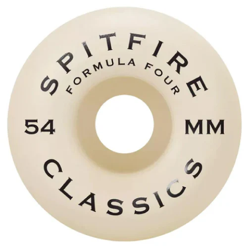 Spitfire F4 Classic Silver Swirl Wheels Natural 54MM 97D - Image 2