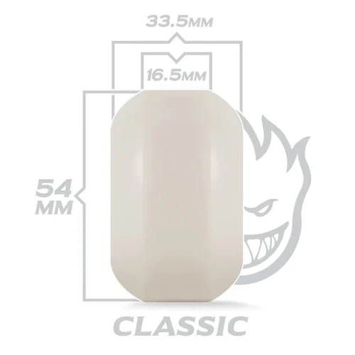 Spitfire F4 Classic Silver Swirl Wheels Natural 54MM 97D - Image 3
