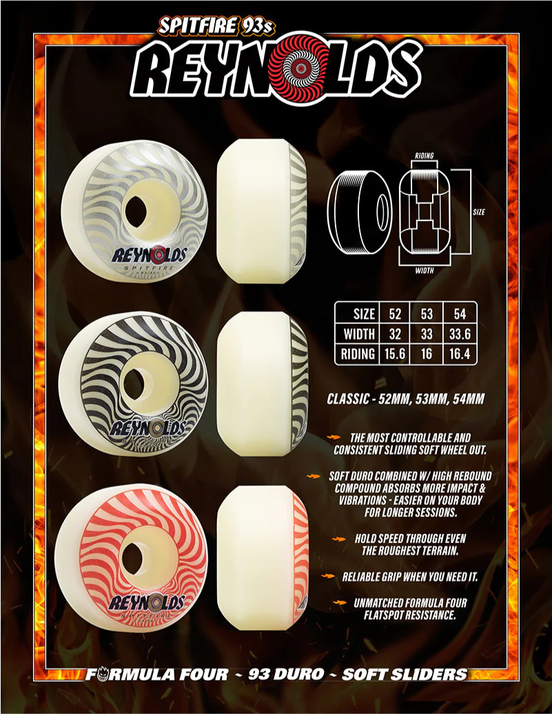 Spitfire F4 Classics Reynolds Wheels Natural 54MM 93D - Image 3