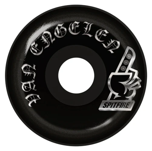 Spitfire F4 Conical Chrome Wheels Black 56MM 99D