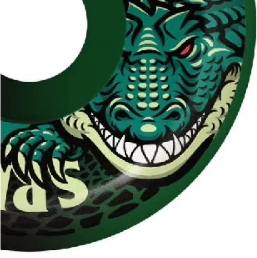 Spitfire F4 Conical Full Kyle Wilson Death Roll Wheels Black/Green Swirl 54MM 99D - Image 2