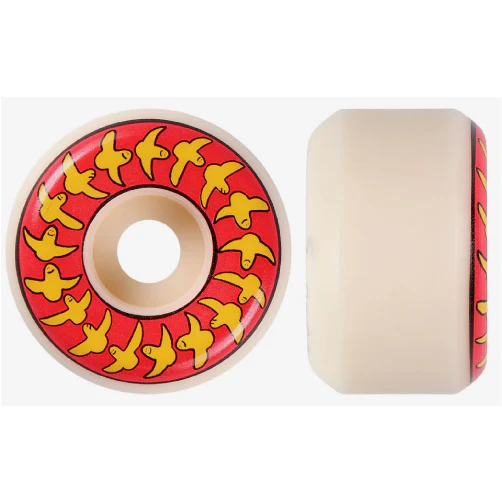 Spitfire F4 Conical Full Mark Gonzales Birds Wheels Red/Yellow/Natural 54MM 99D - Image 2