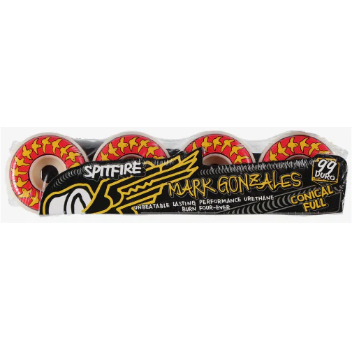 Spitfire F4 Conical Full Mark Gonzales Birds Wheels Red/Yellow/Natural 54MM 99D - Image 5