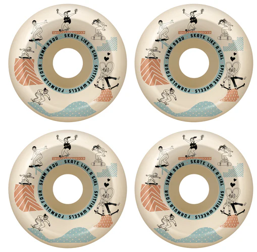 Spitfire F4 Conical Full Skate Like a Girl Wheels Natural 52MM 99D - Image 3