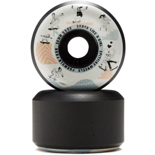 Spitfire F4 Conical Full Skate Like a Girl Wheels Black 56MM 99D - Image 4