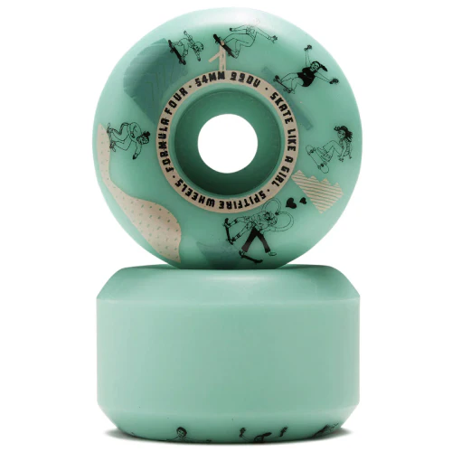 Spitfire F4 Conical Full Skate Like a Girl Wheels Mint 54MM 99D - Image 4