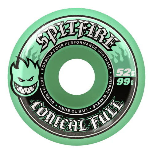 Spitfire F4 Conical Full Wheels Teal 52MM 99D