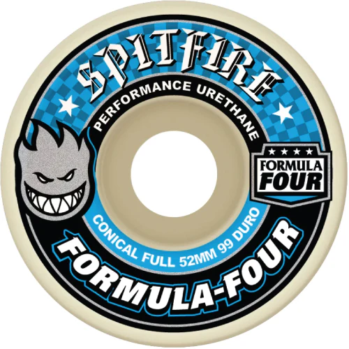 Spitfire F4 Conical Full Wheels Natural/Blue 99D