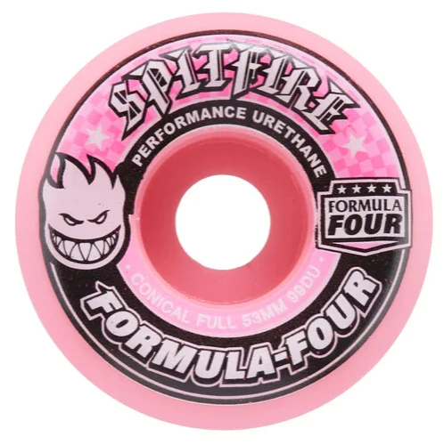 Spitfire F4 Conical Full Wheels Pink 53MM 99D