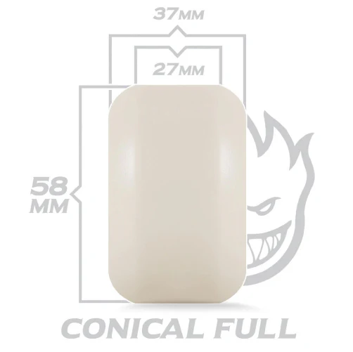 Spitfire F4 Mark Gonzales Conical Full Birds Wheels Purple/Yellow/Natural 58MM 99D - Image 6
