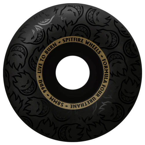 Spitfire F4 Radial Blackout Black, Gold 58MM 101D