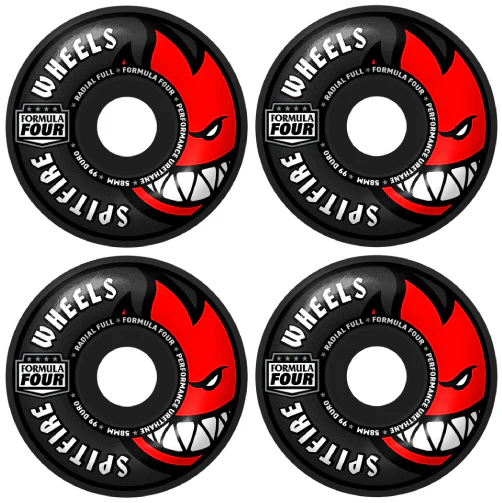 Spitfire F4 Radial Full Black Wheels 58MM 99D - Image 2