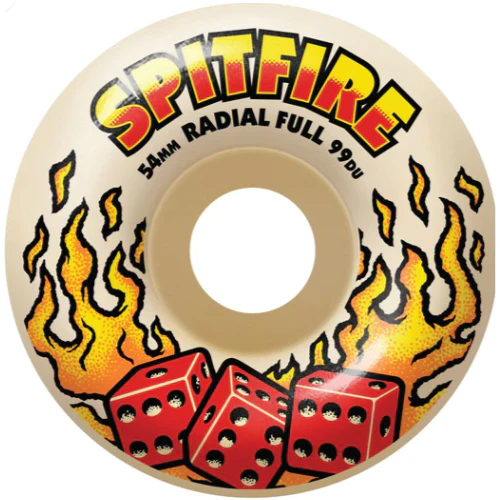 Spitfire F4 Radial Full Hot Hand Wheels Natural 54MM 99D