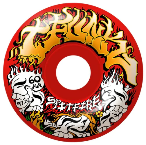 Spitfire F4 Savie T-Funk Radial Full Wheels Red 60MM 97D