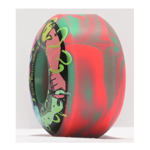 Spitfire Formula Four Classic Skate Like a Girl Wheels Teal, Coral Swirl 53MM 99D - Image 2