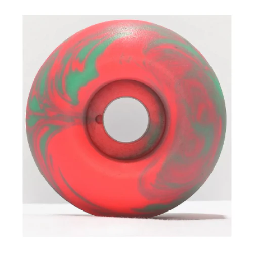 Spitfire Formula Four Classic Skate Like a Girl Wheels Teal, Coral Swirl 53MM 99D - Image 3