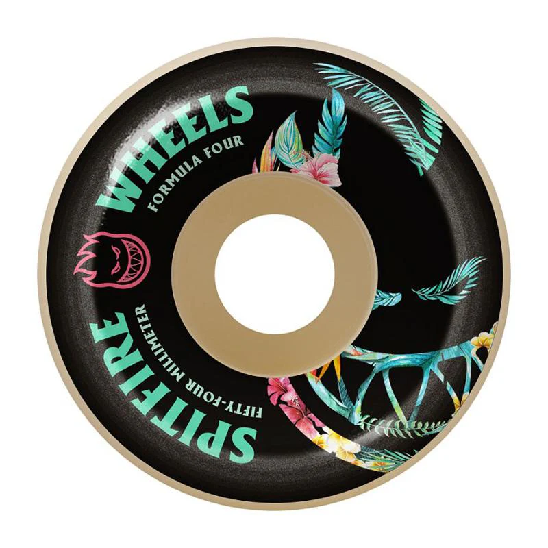 Spitfire Formula Four Conical Floral Big Head Wheels 56MM 99D