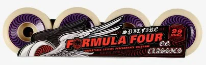 Spitfire F4 OG Classic Wheels Natural/Purple 58MM 99D - Image 4