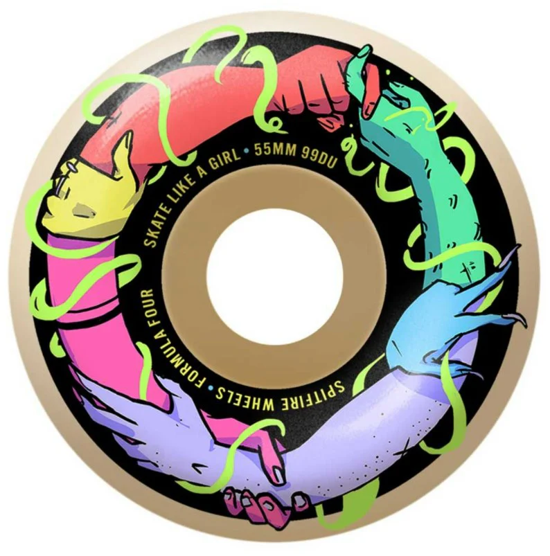 Spitfire F4 Classic Skate Like a Girl Wheels Natural 55MM 99D
