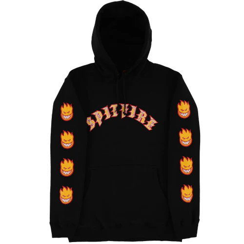 Spitfire Old E BigHead Fill Hoodie - Black - Image 3