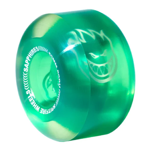 Spitfire Sapphires Radial Wheels Clear/Green 53MM 90D
