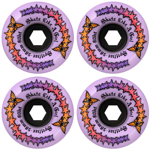 Spitfire Skate Like a Girl Conical Full Wheels Lavender 58MM 80D - Image 3