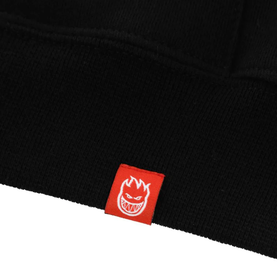 Spitfire Skewed Classic Black/White/Red Hoodie - Image 4