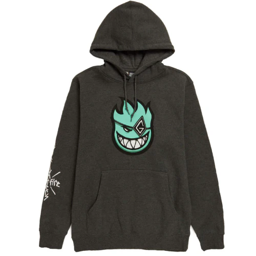 Spitfire X Gnarhunters Hoodie - Charcoal Heather