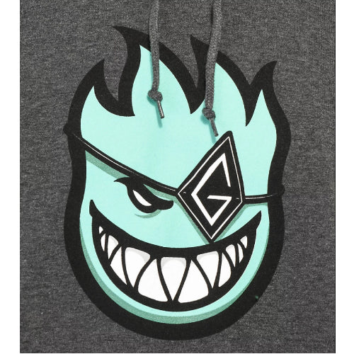 Spitfire X Gnarhunters Hoodie - Charcoal Heather - Image 5