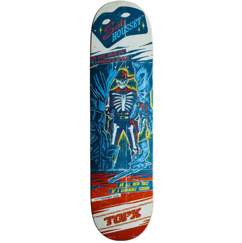 Terror of Planet X Housset Crimson Skull Skateboard Deck 8.0"