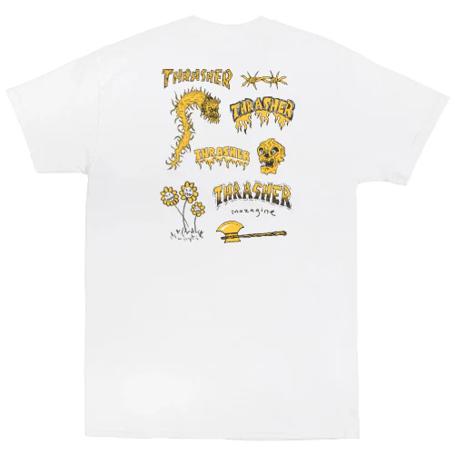 Thrasher Barbarian Tee - White - Image 2