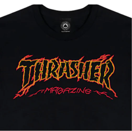 Thrasher Cracked by Exteenager Tee - Black - Image 2