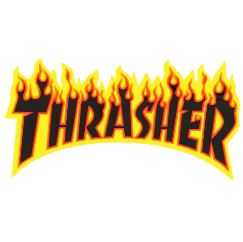 Thrasher Flame Logo Sticker 10.25" - Image 2