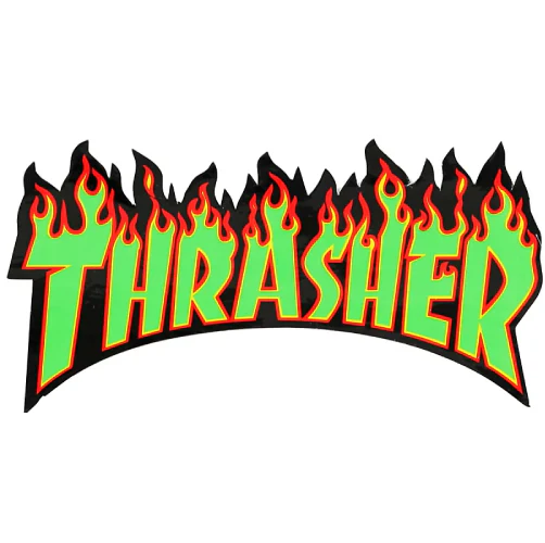 Thrasher Flame Logo Sticker 10.25" - Image 3