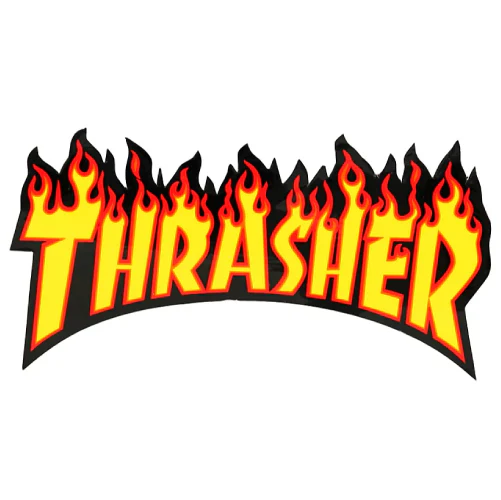 Thrasher Flame Logo Sticker 10.25" - Image 4