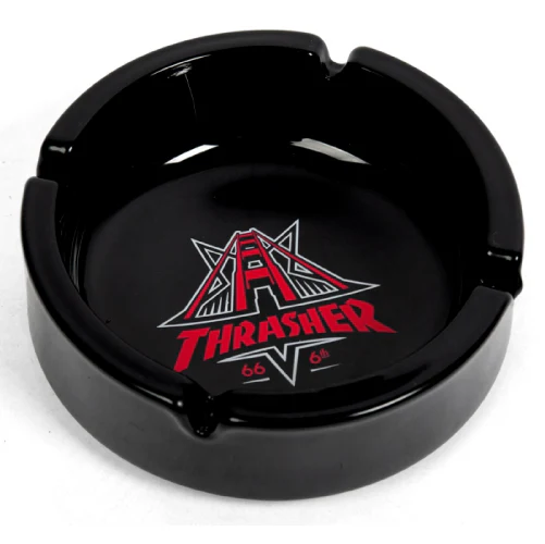 Thrasher Golden Gate Black Ashtray
