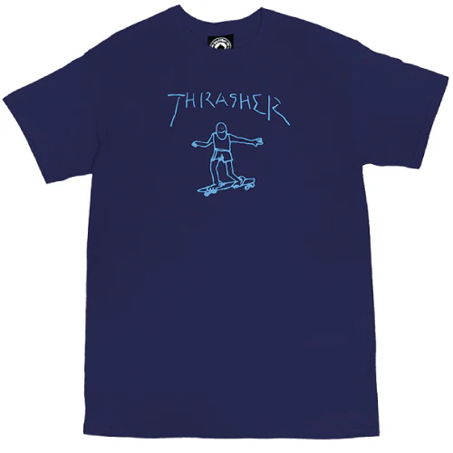 Thrasher Gonz Tee - Navy/Light Blue