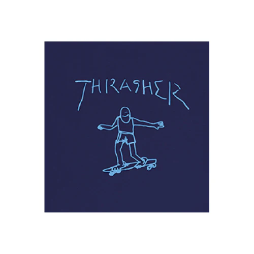 Thrasher Gonz Tee - Navy/Light Blue - Image 2