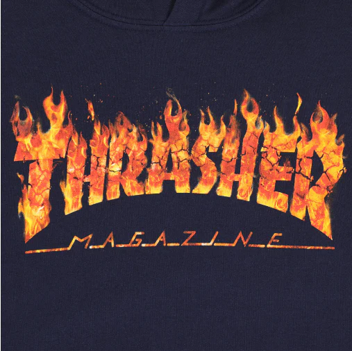 Thrasher Inferno Hoodie - Navy Blue - Image 2