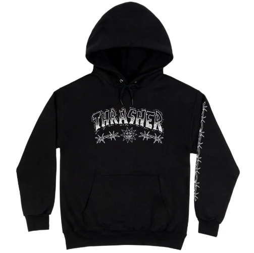 Thrasher Mike Gigliotti Barbed Wire Hoodie - Black