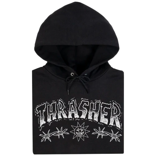 Thrasher Mike Gigliotti Barbed Wire Hoodie - Black - Image 2